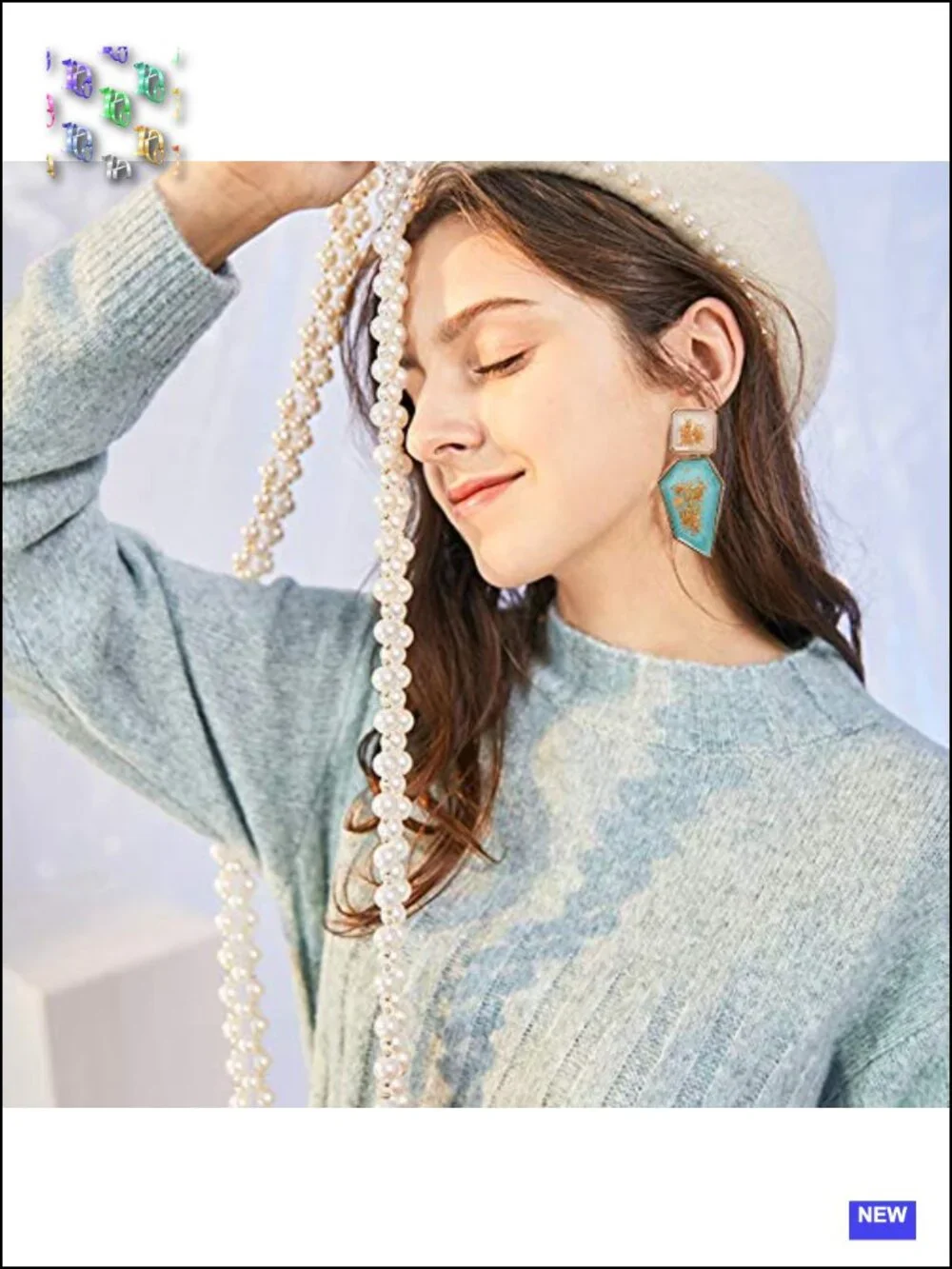 Acrylic Geometric Drop Dangle Earrings Statement Jewelry for Women